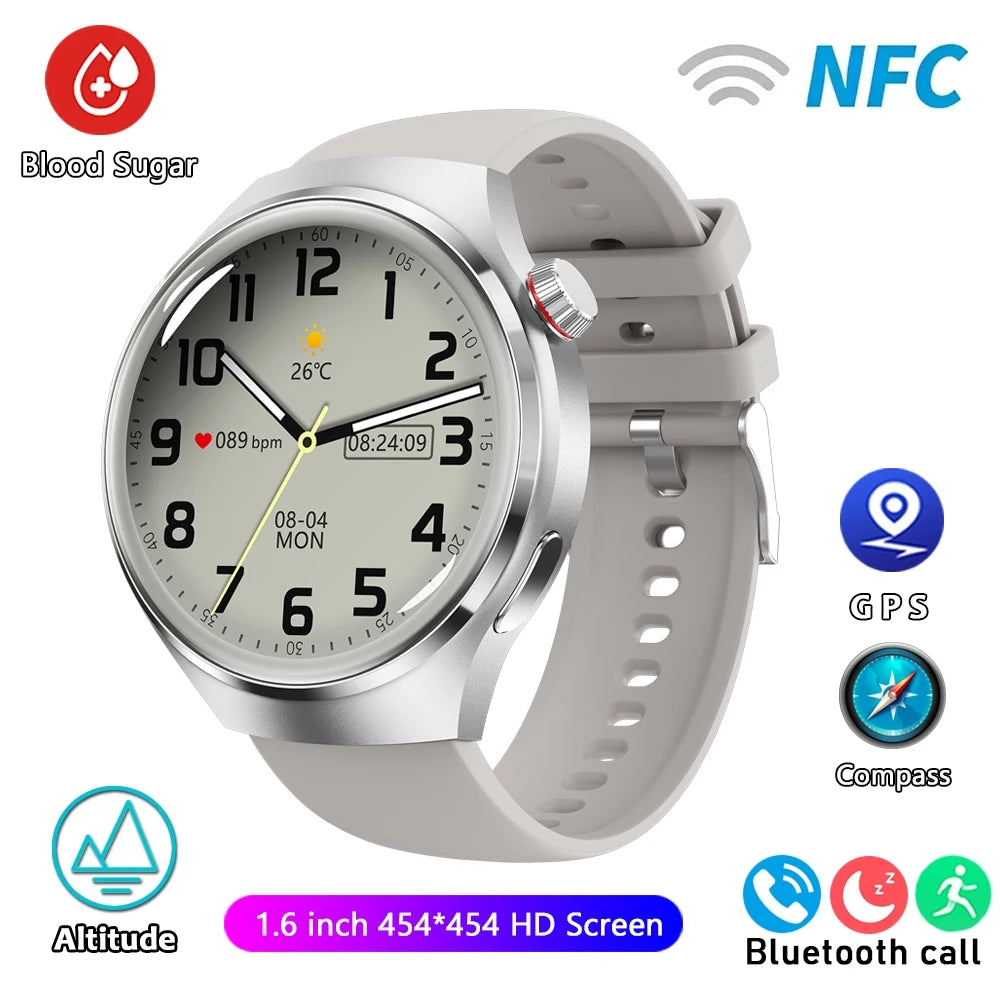 Pour HUAWEI montre Pro GPS NFC montre intelligente hommes 360*360 AMOLED écran fréquence cardiaque Bluetooth appel IP68 étanche homme Smartwatch 2024