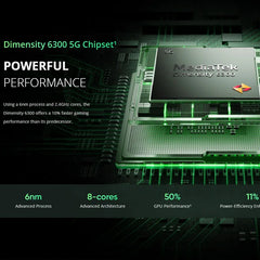 Realme 14X 5G Smartphone dimension 6300 5G Chipset 8GB RAM 256GB 50MP AI caméra 120Hz confort des yeux affichage 5000mAh batterie téléphone