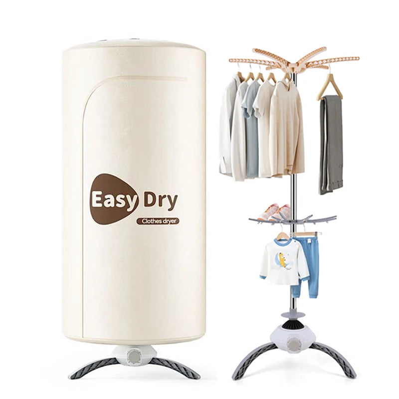 Sèche-linge électrique Portable en acier inoxydable, 220V, Support de séchage pliable à Air chaud