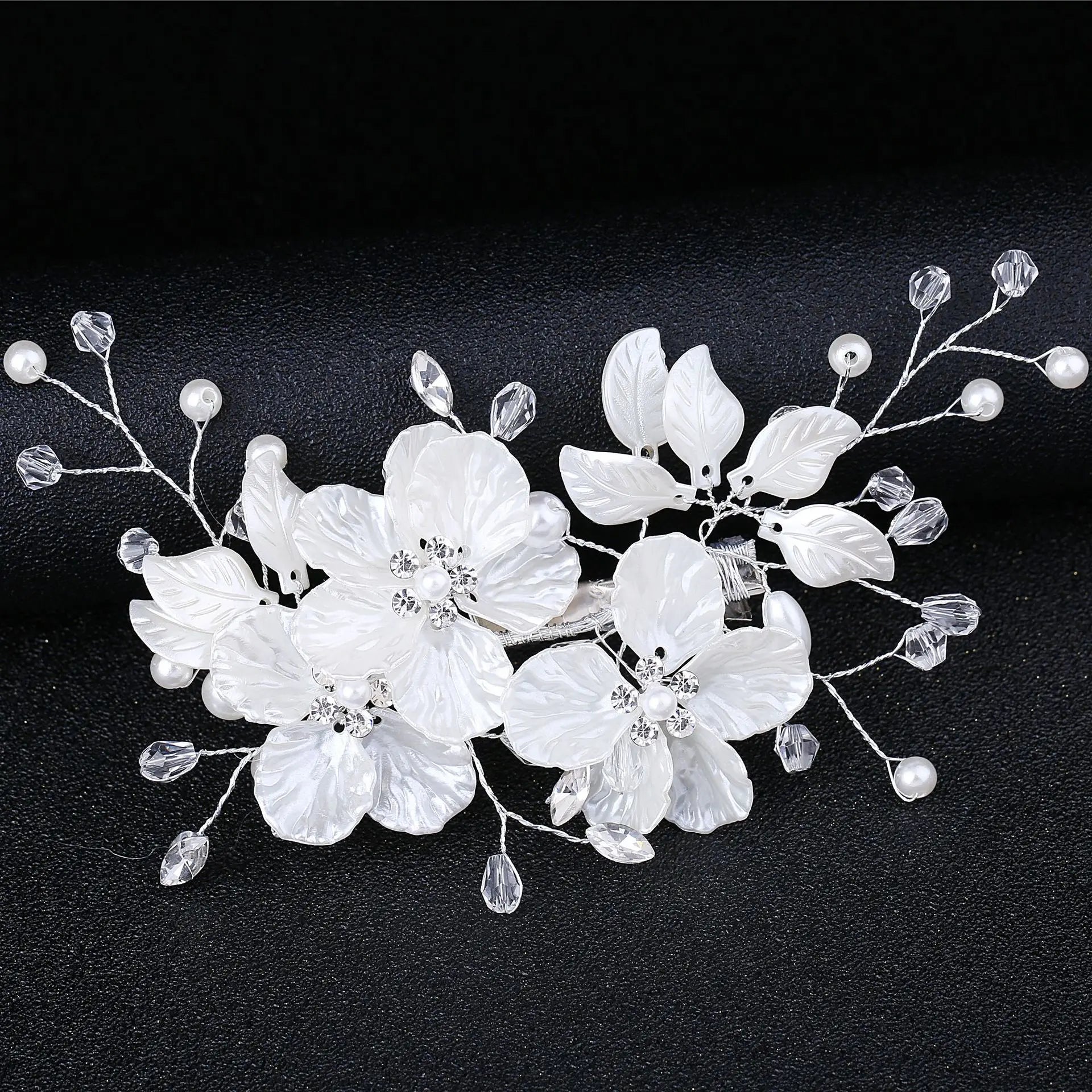 Perle Strass Diadèmes de mariée Bandeaux pour femmes Accessoires Ornements de cheveux Couleur or Bijoux Couvre-chef