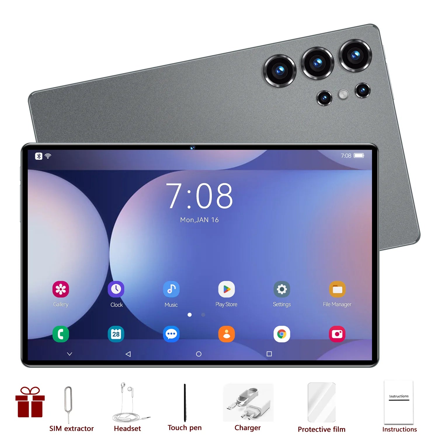 2025 S25 UItra tablette 22GB + 2T tablette Android 15 Snapdragon 8 Gen3 Tablette Version mondiale originale 5G double carte SIM WiFi