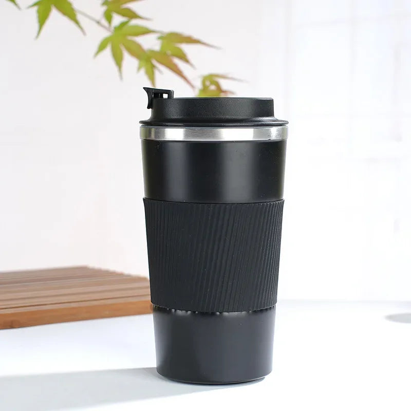 Tasse à café en acier inoxydable de 380ml 510ml, tasse thermique Garrafa Termica café Copo Termico Caneca, bouteille isolée antidérapante pour voiture de voyage
