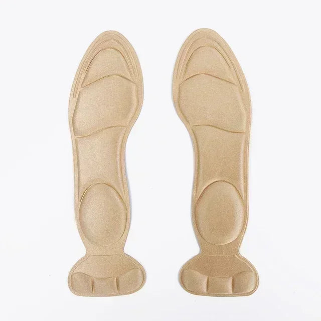 Semelles intérieures en mousse à mémoire de forme 7D pour femmes, chaussures à talons hauts 2 en 1, semelle intérieure antidérapante découpable, confortables et respirantes, coussinets de chaussures de Massage des pied