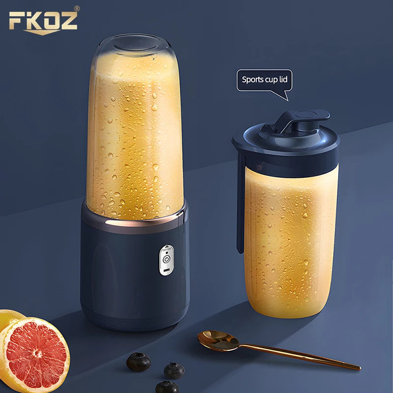 Petit presse-agrumes électrique Portable, lame en acier inoxydable, presse-agrumes automatique pour fruits, mélangeur de Smoothie, mini mélangeur rechargeable par USB