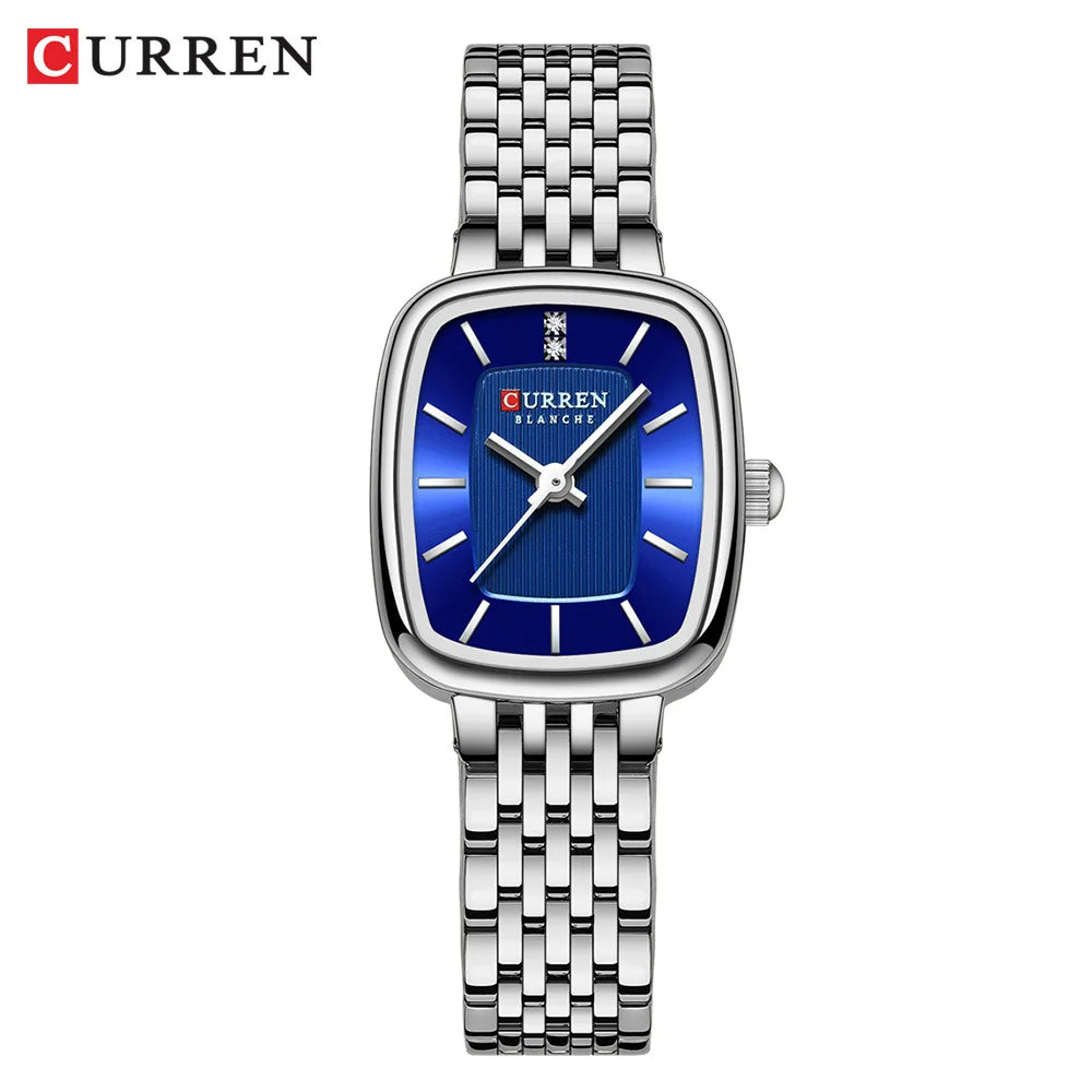 CURREN 9093 mode Quartz femmes montre Simple élégant cadran carré or bracelet en acier inoxydable étanche loisirs affaires montres