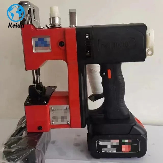 Machine à coudre portative automatique de sacs avec batterie