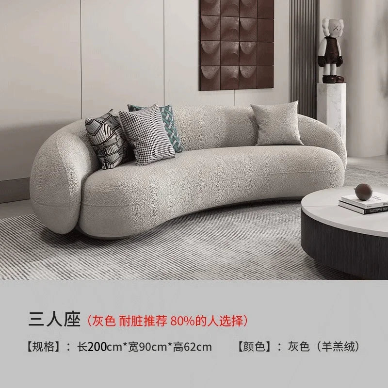 Canapé de salon moderne nordique salon minimaliste blanc canapé de salon relaxant canapé romantique Divani Da Soggiorno meubles