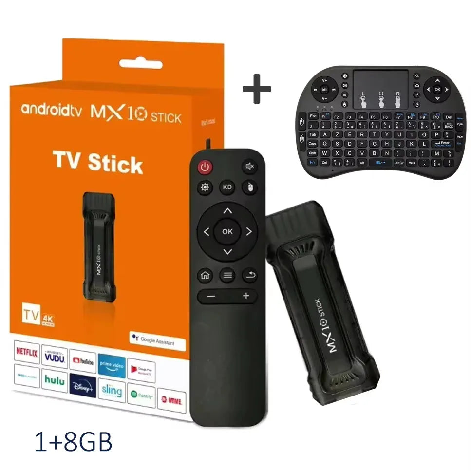 Mini TV Stick pour Google Promettant Netflix Media First, Android 13, H618, RL, 4K, HD, TV Box, 2.4, 5G WiFi, Récepteur intelligent, MX10, F3, MX10