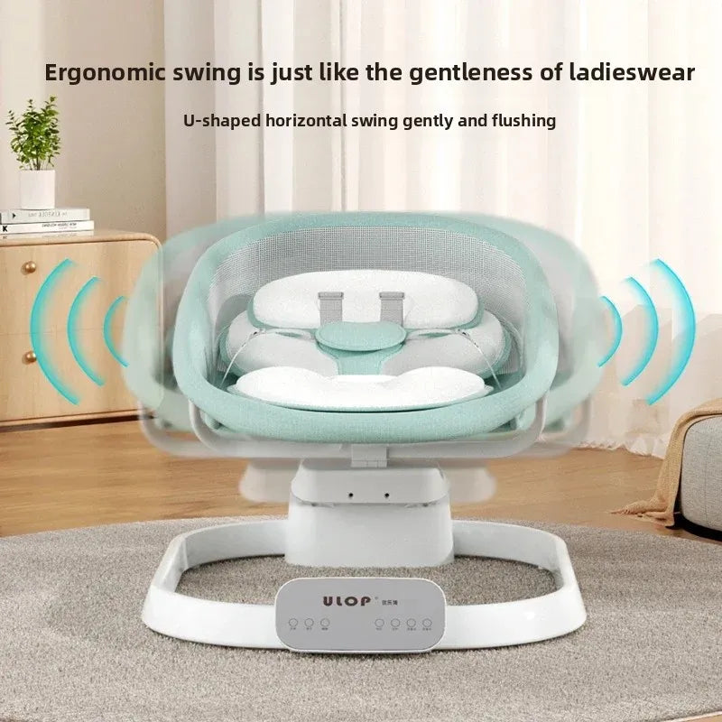 Chaise à bascule électrique pour nouveau-né, essentiels, pour berceau de bébé, berceau électrique, chaise à bascule automatique, panier de couchage Musical pour nourrissons