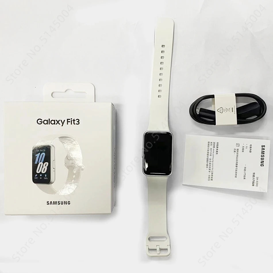 Samsung Galaxy Fit 3 SmartBand 1.6'' Super AMOLED Display Heart Rate Blood Oxygen Sensor 13 Days Battery Life IP68 Waterproof