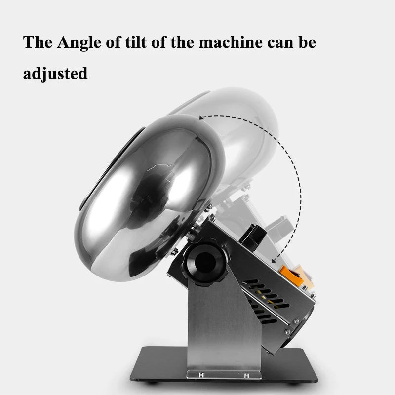 Machine commerciale de revêtement de sucre de Pot de 320mm Machine électrique de polissage de bonbons Machine de panoramique de boule de sucre parfaite pour l'industrie alimentaire