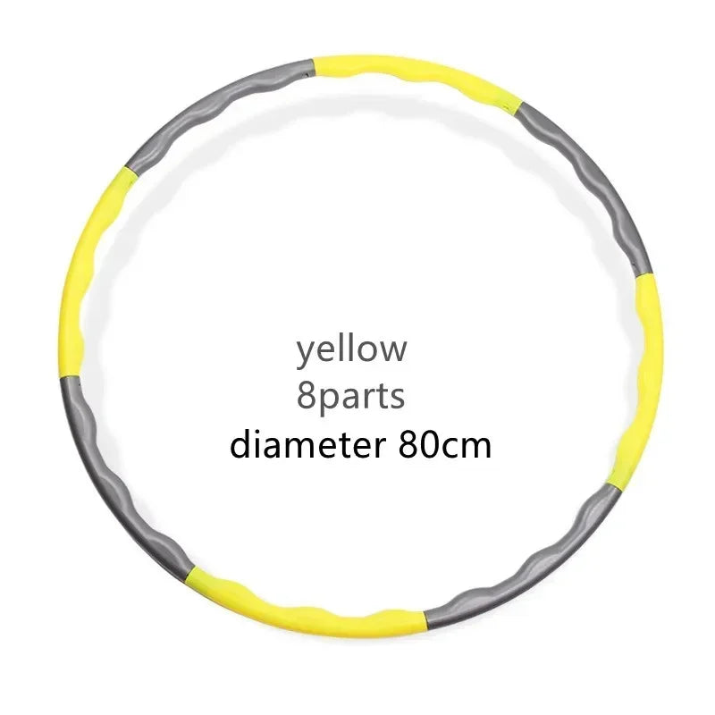 Cerceau de Sport Portable et détachable, 1x9/8/7 Sections, facile, outil de Fitness, de gymnastique, en plastique léger, anneau d'entraînement de taille, équipement d'entraînement