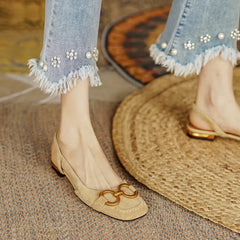 Sandales femme élégant bureau dames chaussures et sandales femmes chaussures décontractées sandales à talons carrés sans lacet femme chaussures plates