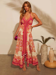 Robe longue à fleurs bohème pour femmes,vêtements pour femmes, robe sexy, robe été pour femme, robes de plage