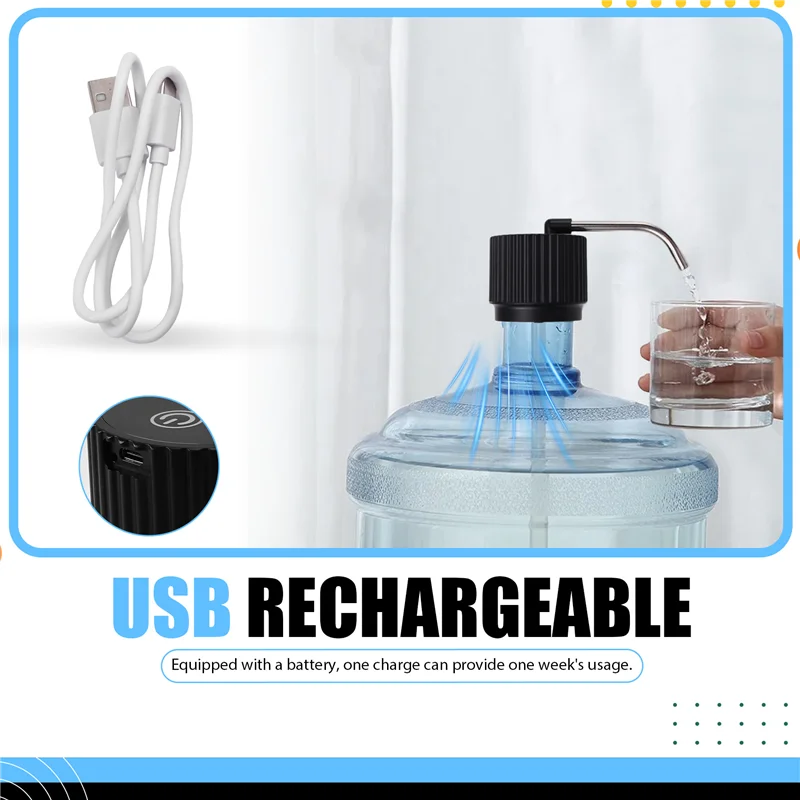 A63M-distributeur d'eau pompe à eau pompe à bouteille électrique Mini pompe à eau pliable distributeur d'eau automatique domestique