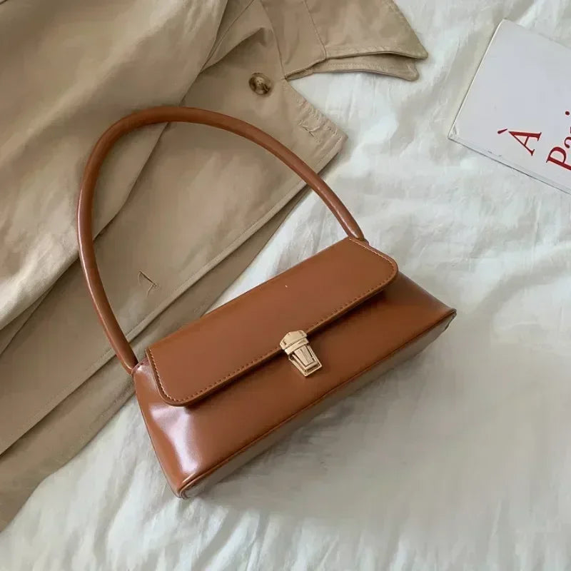 Sacs à bandoulière de marque de luxe pour femmes, Design de mode sous les bras, sac à bandoulière, sac à main et bourses de couleur unie, 2025