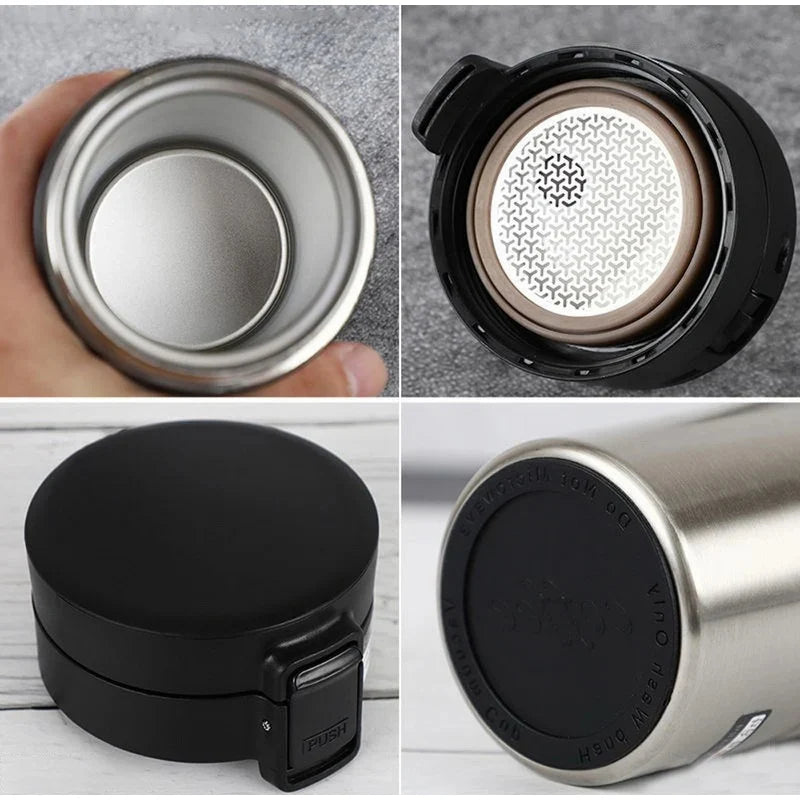 Tasse thermique anti-fuite de 500ML, tasse à café Double paroi en acier inoxydable 304, tasse à café, thé, flacon sous vide, bouteille d'eau Thermos