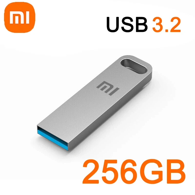 Xiaomi 2 to USB 3.2 clé USB haute vitesse métal U disque TypeC clé mémoire étanche SSD stockage PC téléphone transfert de données Portable