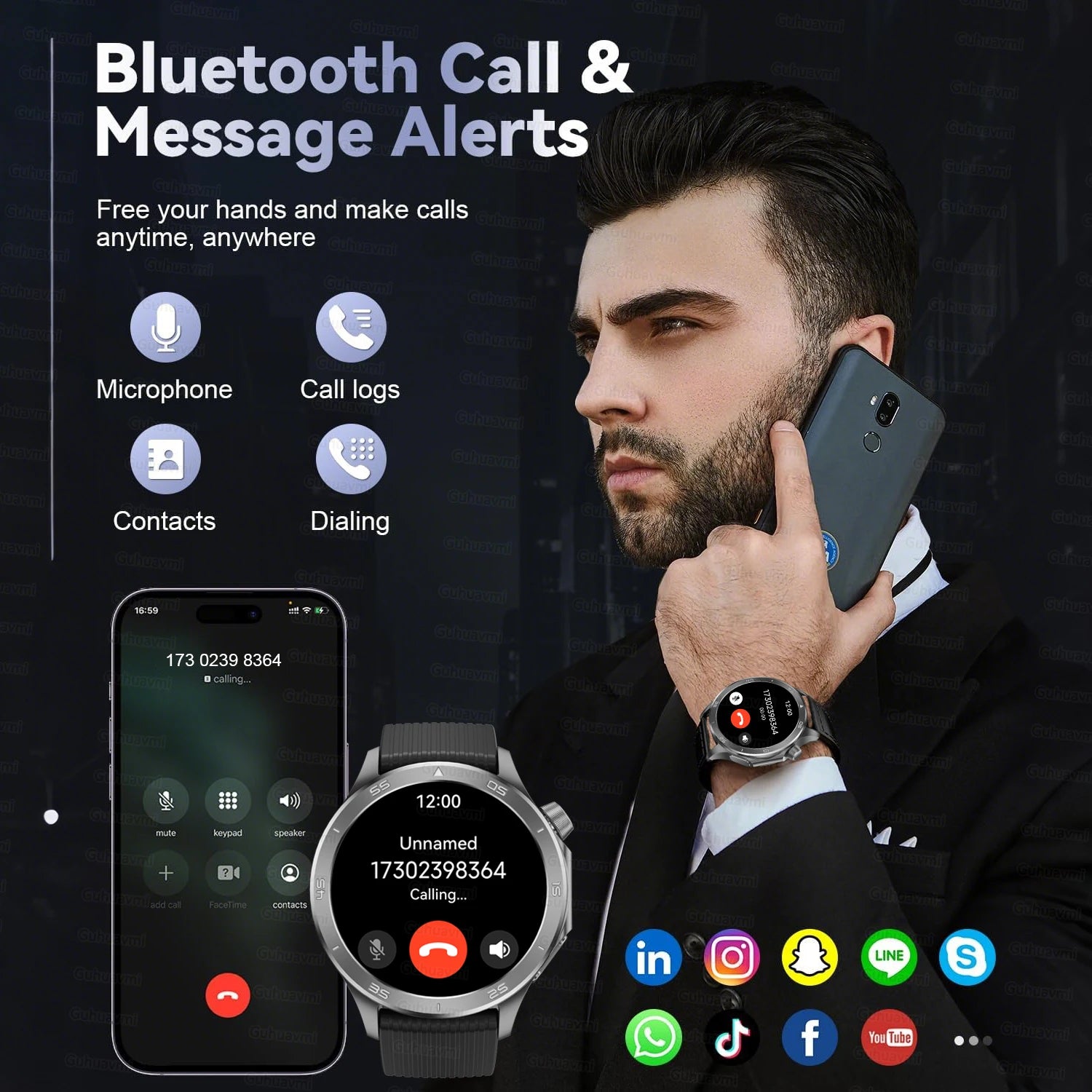 Pour OPPO X2 GPS montres intelligentes homme 360*360 AMOLED écran fréquence cardiaque Bluetooth appel IP68 étanche boussole sport Smartwatch 2025