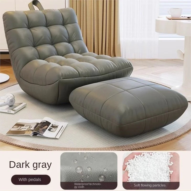 Canapé paresseux peut s'allonger peut dormir chenille chambre simple petit canapé chambre principale chaise longue Tatami balcon chaise longue canapé