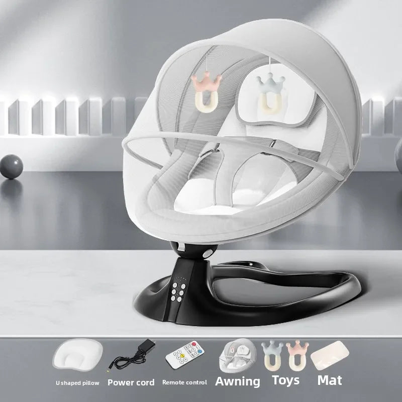 Électrique apaisant bébé bascule inclinable berceau chaise électrique nouveau-né et sieste nourrissons apaisant bascule bébé balançoires