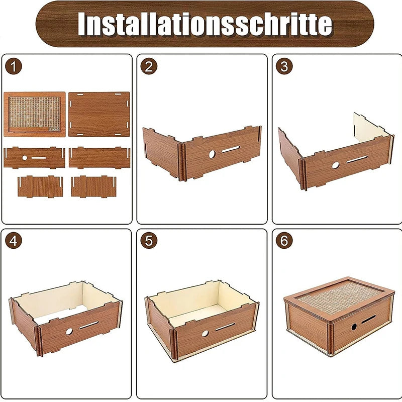 Saving Box 10000€ Piggy Banks To Save10000 Euros Money Vault Children's Purse Deposit with Counter Eur Wooden Box CXG01