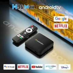 Android 14.0 Smart TV Box H96 Max S905L3 Home cinéma Bluetooth avec Google lecteur multimédia vocal 2G 16G 4K HD ensemble vidéo TV BOX