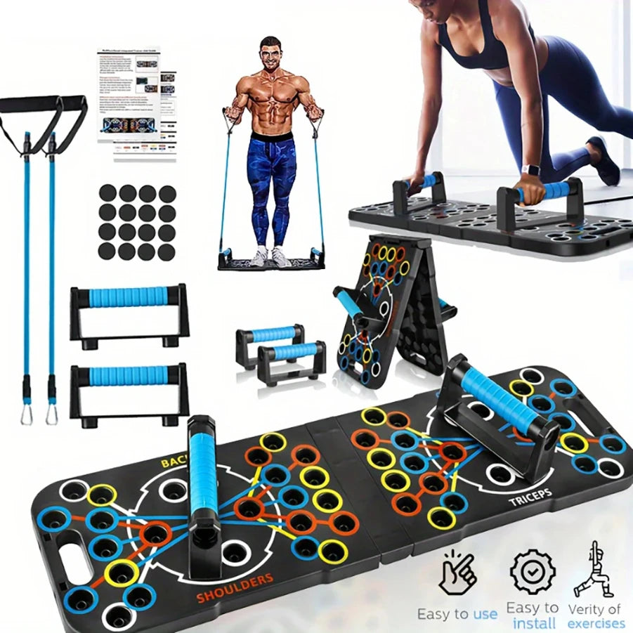 Planche de soutien Push Up, exercice multifonctionnel de la poitrine et des muscles abdominaux, planche d'entraînement domestique pour hommes et femmes, Fitness