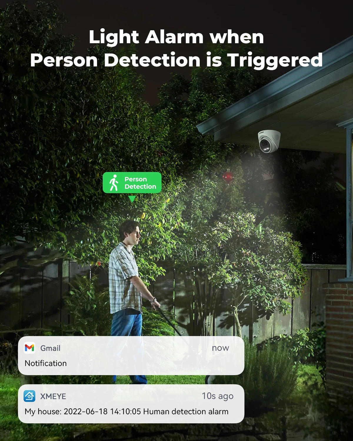 H.View – caméra Ip Poe 8Mp, détection faciale Ai, caméra de sécurité Cctv 4K, dôme extérieur, enregistreur Audio et vidéo de Surveillance pour système xmeye app Nvr