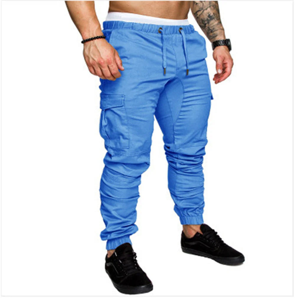 Nouveau outillage pantalon multi-poches pantalon Cargo homme tissu tissé décontracté Style Safari Joggers hommes