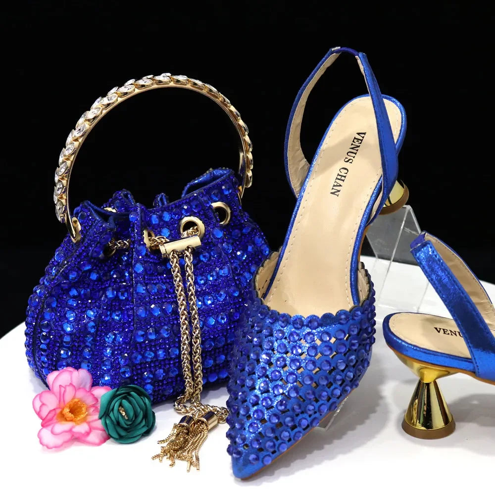 Venus Chan – escarpins à bout pointu pour femmes, chaussures et sacs italiens élégants, couleur vin, ensemble assorti, 2023