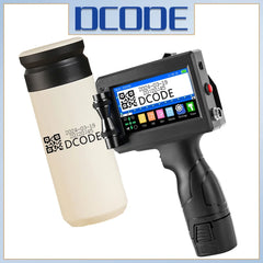 DCODE 1750PLUS 12.7/25.4mm imprimante à jet d'encre Portable texte QR code à barres imprimante d'étiquettes numéro de lot Logo Date Machine de codage