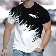 T-Shirts animaux pour hommes T-Shirt imprimé 3d T-Shirt de sport pour hommes mode de rue T-Shirts à manches courtes vêtements amples surdimensionnés pour hommes
