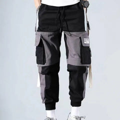 Pantalon Cargo pour hommes avec multi-poches, boucle d'entrejambe profonde, coupe ample, Hip Hop, Streetwear, pantalon Long ample de printemps pour hommes