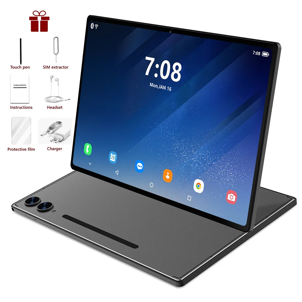 2025 Pad 9 Pro tablette Android 15 22GB + 2T Tablette Snapdragon888 tablette PC 10000mAh Version mondiale originale 5G double carte SIM WiFi
