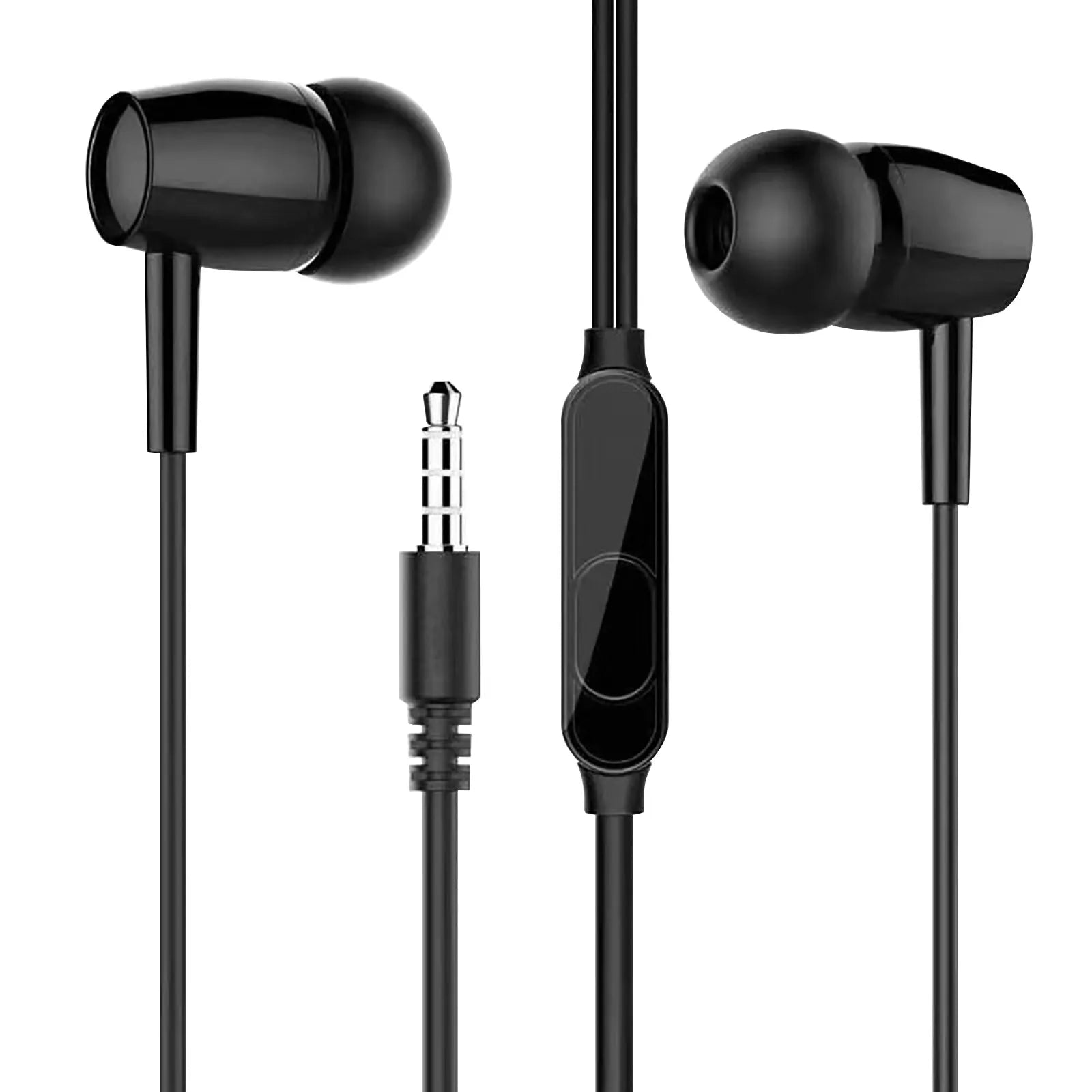 Casque filaire avec microphone pour ordinateur portable Écouteurs intra-auriculaires avec microphone Écouteurs filaires 3,5 mm pour Ios AudíFonos