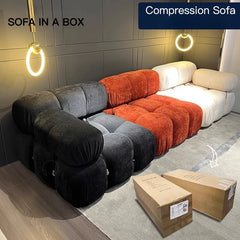 Canapés de salon italiens sectionnels design 2025 Accent canapé modulaire compressé désossé petit canapé Wohnzimmer meubles