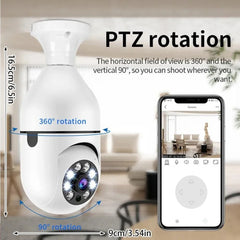 HONTUSEC YI IOT 5G 2.4G 4MP Wifi ampoule caméra couleur Vision nocturne caméra de sécurité Audio bidirectionnel suivi automatique PTZ bébé moniteur