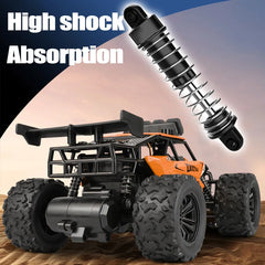 Voiture télécommandée tout-terrain à dérive avec LED, véhicule d'escalade Rc à grande vitesse, camions 2.4G, jouet d'extérieur pour enfants, cadeau, 1:16