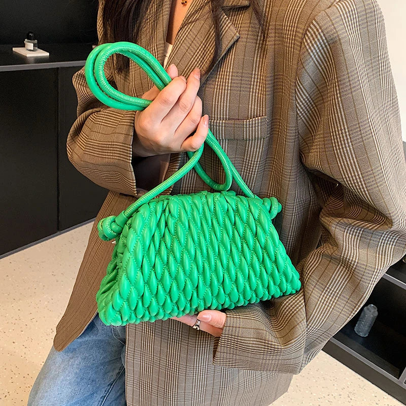 2022 Luxury Brand Shoulder Bag for Women Fashion Embroidered Thread Messenger Bag Cute Purse Crossbody Bag Designer Clutch Hobos