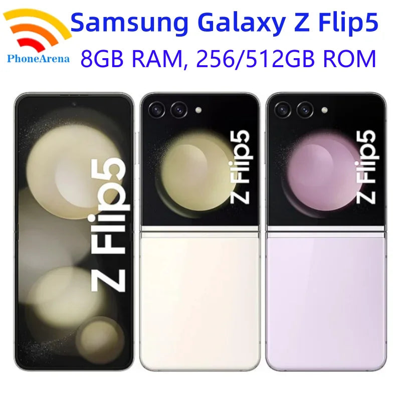Samsung Galaxy Z Flip 5 Z Flip5 5G F731B F731N F731U1 6.7 "AMOLED 8GB 256/512GB NFC pliable 99% nouveau téléphone portable d'origine
