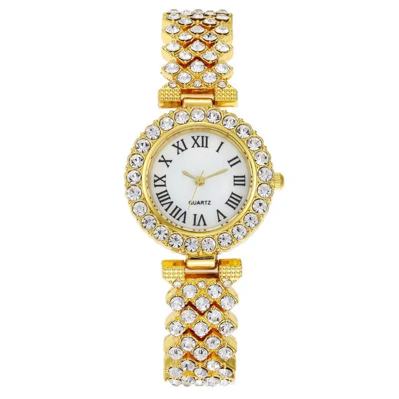 Montre Bracelet Set 6PCS Set Femmes Montre Horloge Romain Cadran Luxe Marque Design Femmes Montre Femme Reloj
