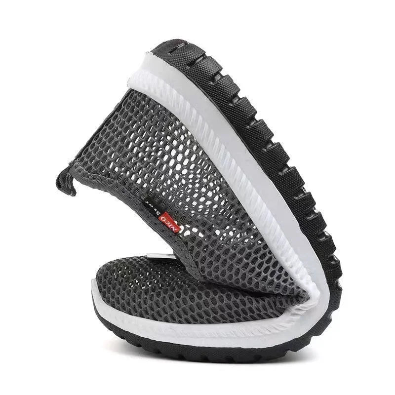 Chaussures décontractées pour hommes maille respirante nouveau style 2025 mocassins respirant été Europe et amérique fond plat