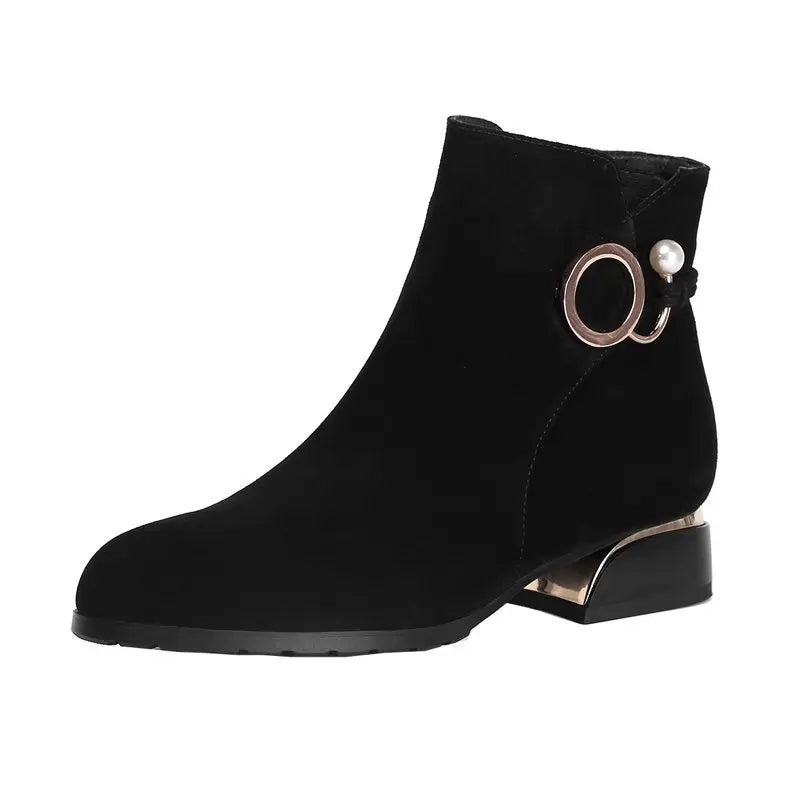 Offre spéciale 2022 chaussures pour femmes femmes bottine chaussure à talons bas grande taille 43 chaussures courtes pour femmes dames automne hiver bottes