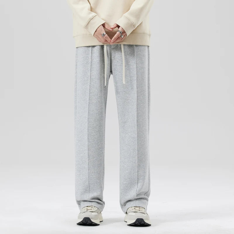 CAAYU Men's Jogger Sweatpants Fashion Hip Hop Japanese Streetwear Drawstring Casual Baggy Trousers Sports Loose Gray Pants Mens