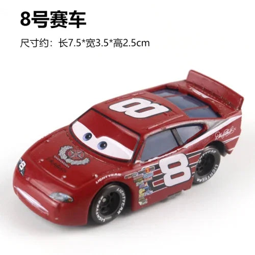 Tous les styles Disney Pixar Cars métal moulé sous pression voitures modèle Lightning McQueen alliage voiture numéro 4.19.28.36.51 101 série de course jouet