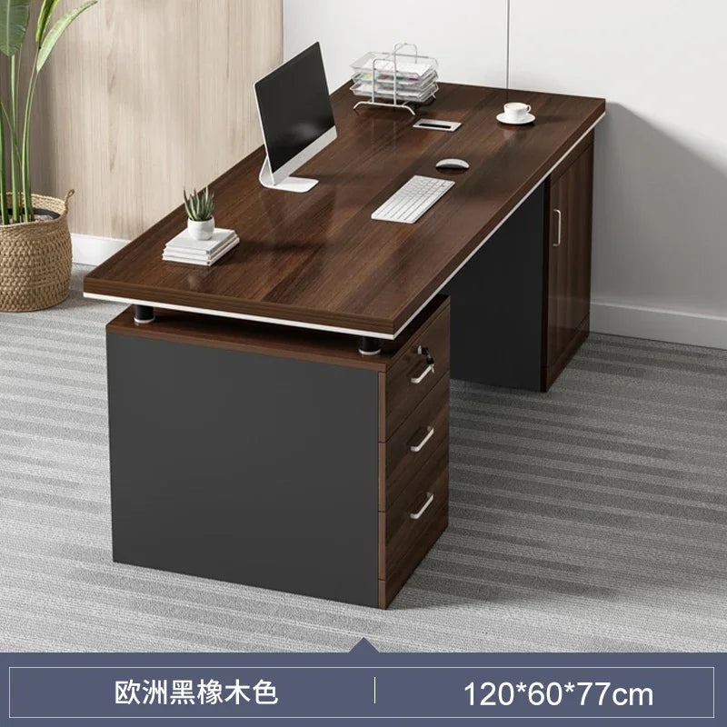 Modern Office Desks Double Staff Desk and Chair Combination Luxury Office Boss Desk Home Study Work Table Computer Table P