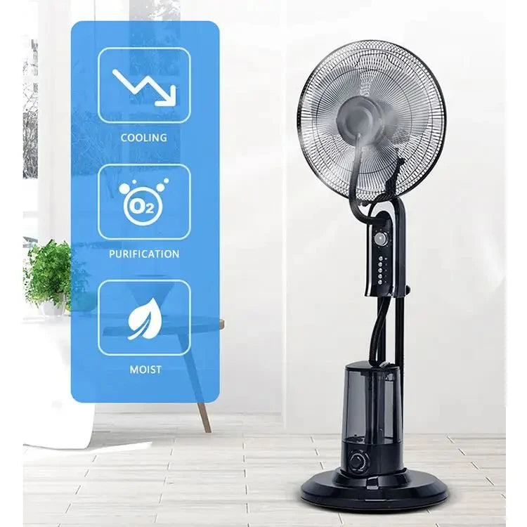for 16/18 Inch Air Cooler Electric Remote Control Standing Fan Mist Spray Electric Fan