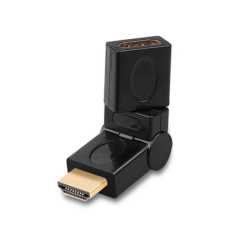 Adaptateur Compatible HDMI, convertisseur mâle à femelle à Angle droit de 90 à 270 degrés, connecteur HD 4K, prolongateur Mini/Micro Compatible HDMI