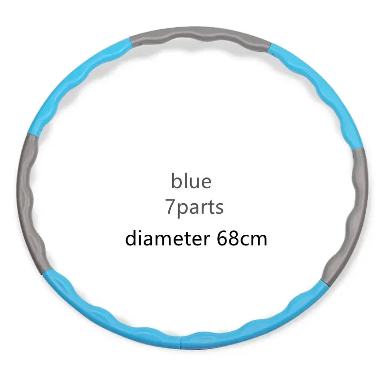 Cerceau de Sport Portable et détachable, 1x9/8/7 Sections, facile, outil de Fitness, de gymnastique, en plastique léger, anneau d'entraînement de taille, équipement d'entraînement